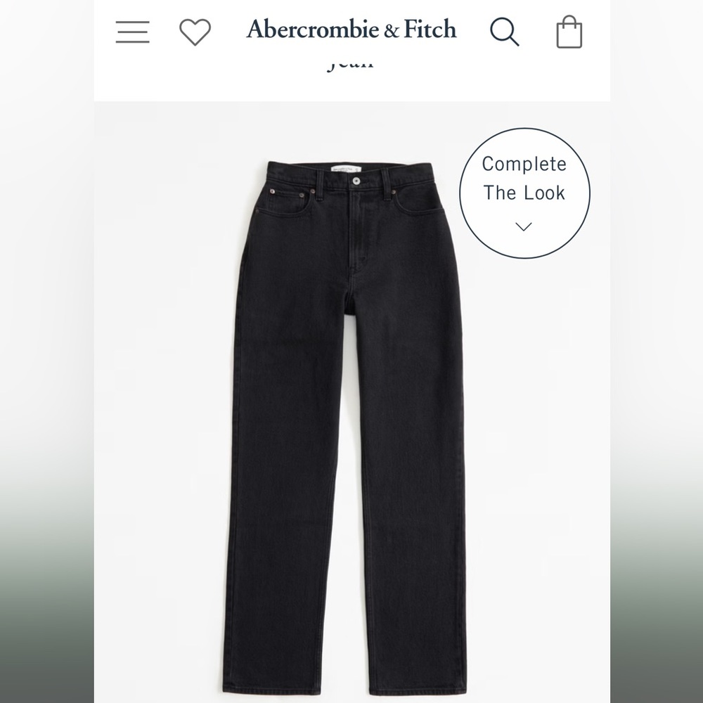 Abercrombie Curve Love Ultra Rise 90s Relax fit